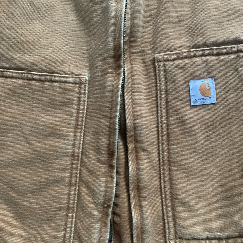 Carhartt Sherpa-Lined Canvas Vest, Women’s Medium. Carhartt Brown, like new. - Picture 5 of 9